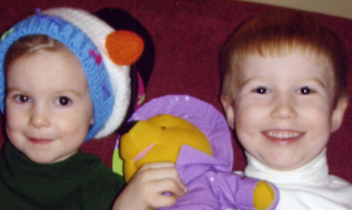 Katie and Thomas: December, 2005